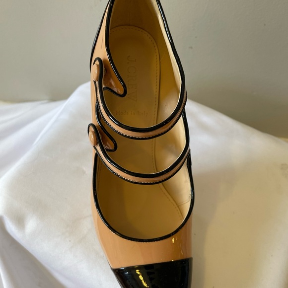 J. Crew (Factory) Black and Tan Heels - Picture 3 of 6